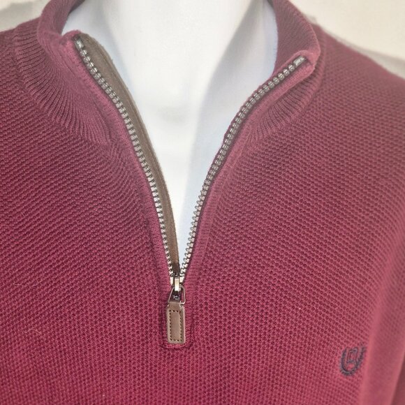CHAPS vintage stylish zippered chest Cotton Sweater in size XL - Picture 5 of 16
